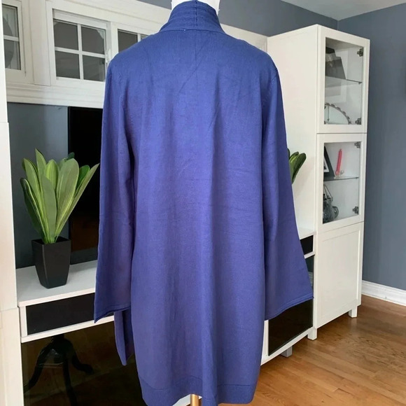 **NEW 89th & Madison Long Line Open Front Cardigan - Picture 2 of 11